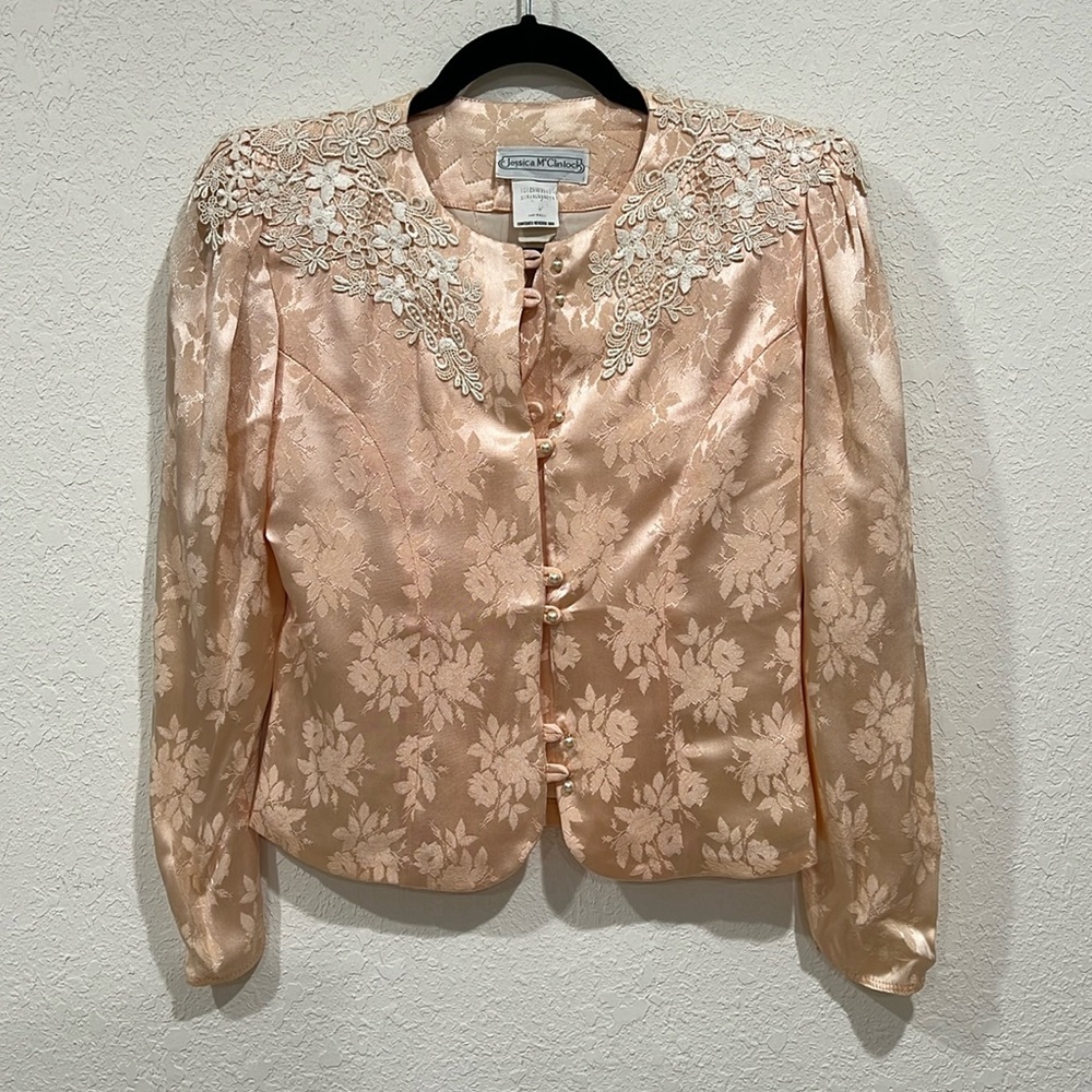 Jessica Mcclintock blouse set with skirt